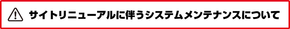 システムメンテナンス